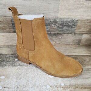 Saint Morta Nomad Mens Chelsea Boots Sz 11 Camel Suede Slip On Mid top Round Toe